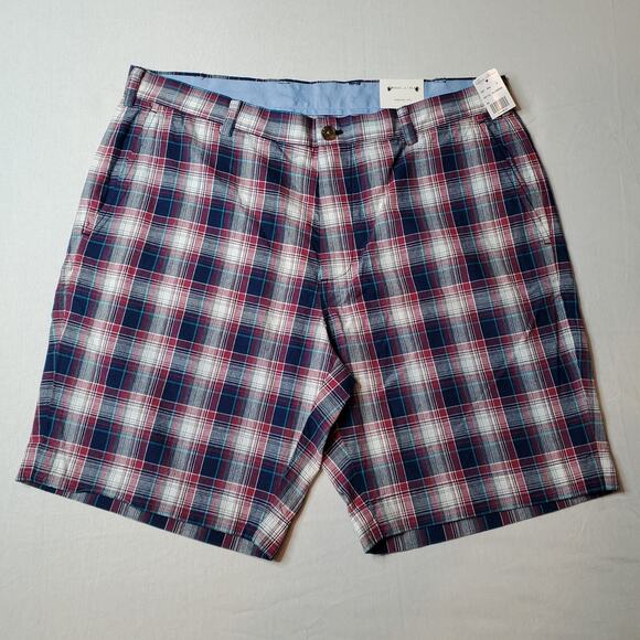 Brooks Brothers Mens Size 38 NWT Casual Cotton Shorts 9" Inseam Plaid Multicolor - Picture 4 of 7
